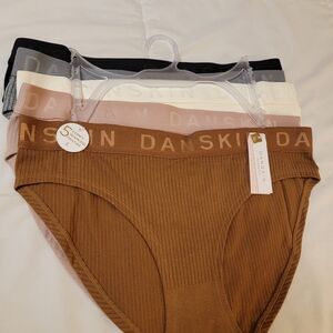 DKNY Seamless Bikini Panty Set - White, Dusty Pink, Brown, Gray, Black